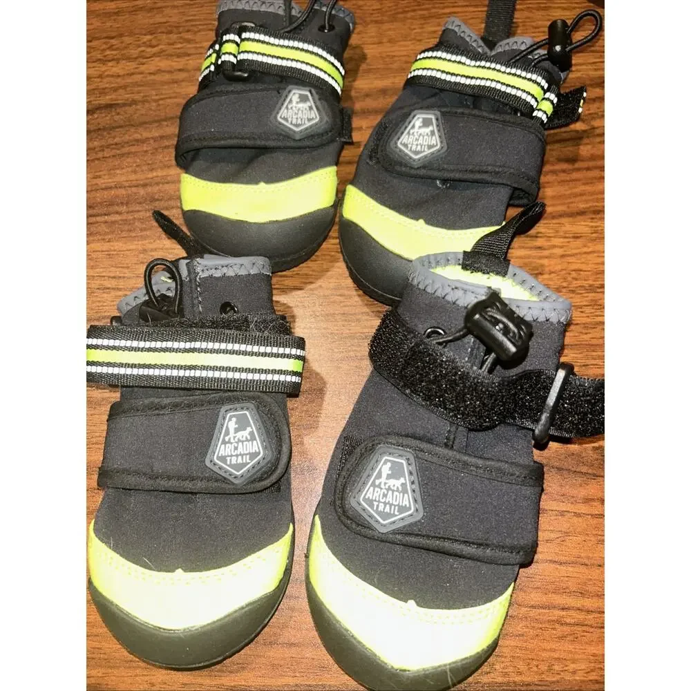 Arcadia Trail All Terrain Dog Boots Size Small Reflective 4 Boots Xs/s Booties
